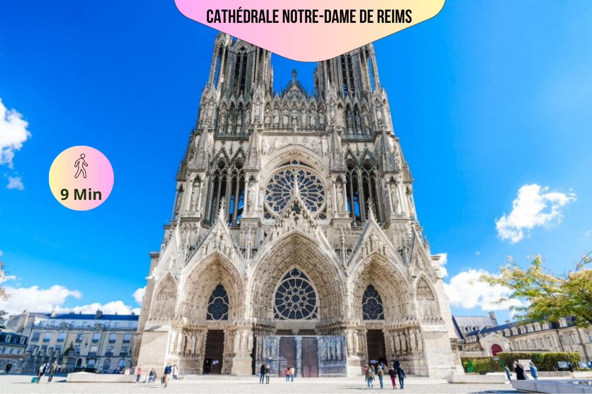 Refuge Urbain - Ideal Pro, Familles & Amis - Le Calme En Hypercentre - Wifi Haut Debit - Netflix - Machine A Laver - Gare, Cathedrale, Commerces, Restaurants & Transports En Commun A Moins De 10 Minutes A Pied Reims Buitenkant foto