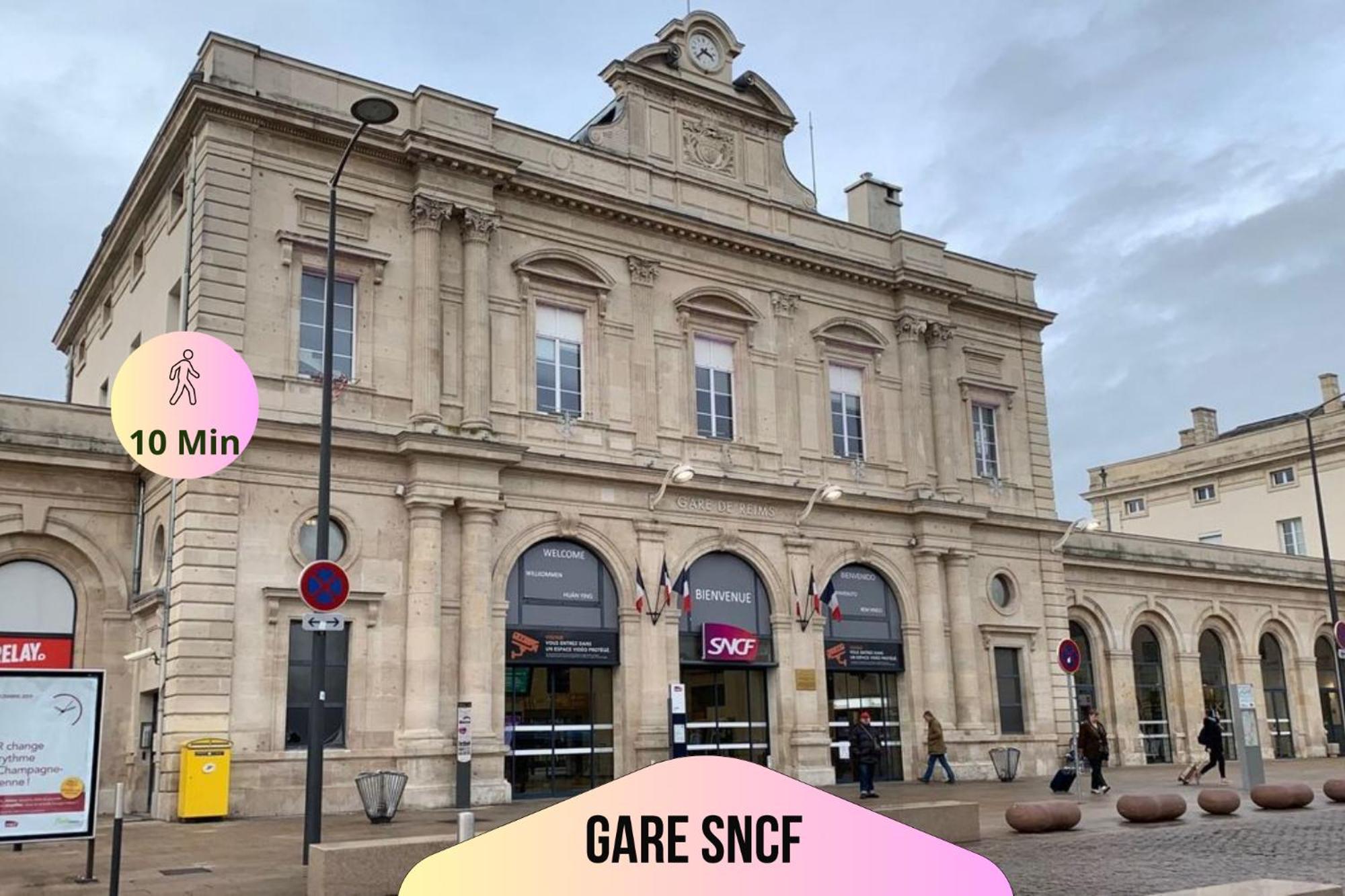 Refuge Urbain - Ideal Pro, Familles & Amis - Le Calme En Hypercentre - Wifi Haut Debit - Netflix - Machine A Laver - Gare, Cathedrale, Commerces, Restaurants & Transports En Commun A Moins De 10 Minutes A Pied Reims Buitenkant foto