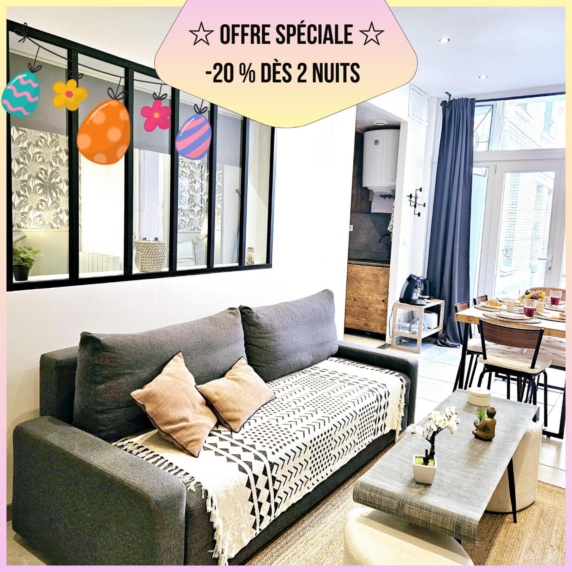Refuge Urbain - Ideal Pro, Familles & Amis - Le Calme En Hypercentre - Wifi Haut Debit - Netflix - Machine A Laver - Gare, Cathedrale, Commerces, Restaurants & Transports En Commun A Moins De 10 Minutes A Pied Reims Buitenkant foto
