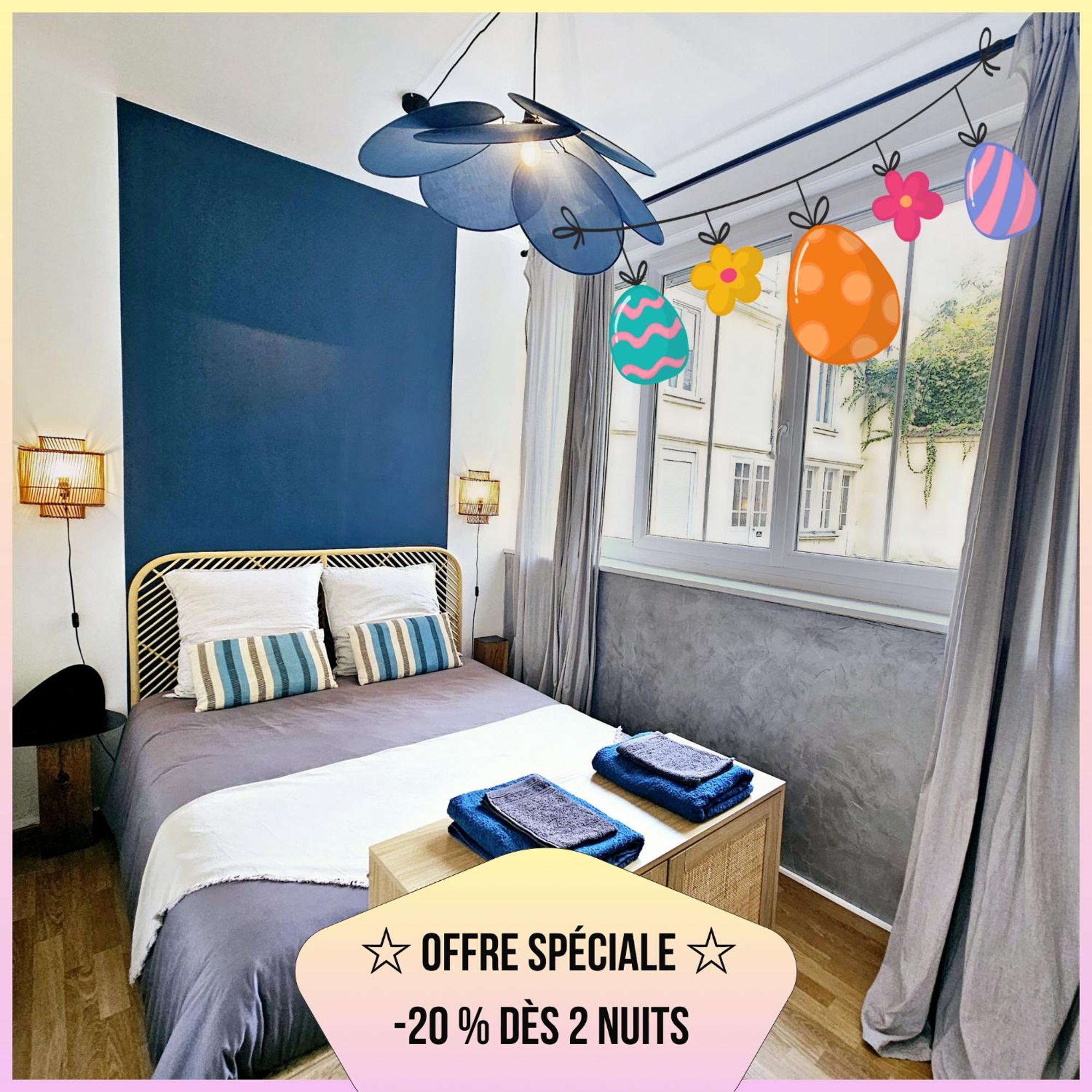 Refuge Urbain - Ideal Pro, Familles & Amis - Le Calme En Hypercentre - Wifi Haut Debit - Netflix - Machine A Laver - Gare, Cathedrale, Commerces, Restaurants & Transports En Commun A Moins De 10 Minutes A Pied Reims Buitenkant foto